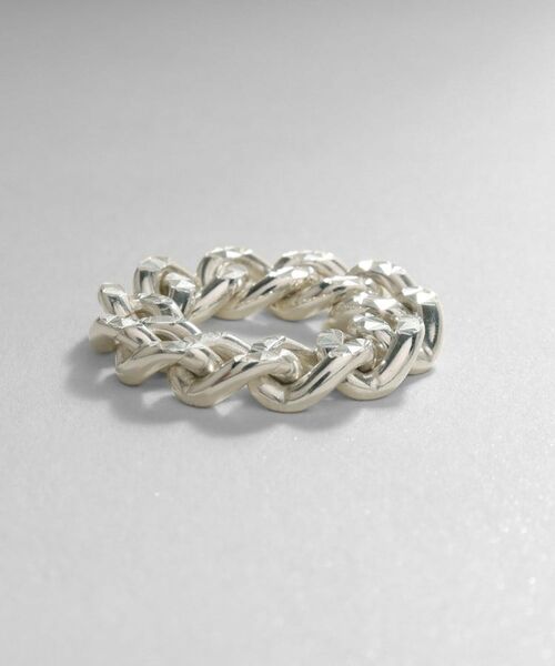 COCOSHNIK ONKITSCH / ココシュニックオンキッチュ リング | シルバー チェーンリング スパークルカットL | 詳細2