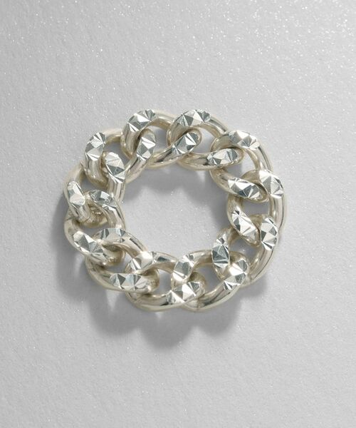 COCOSHNIK ONKITSCH / ココシュニックオンキッチュ リング | シルバー チェーンリング スパークルカットL | 詳細3