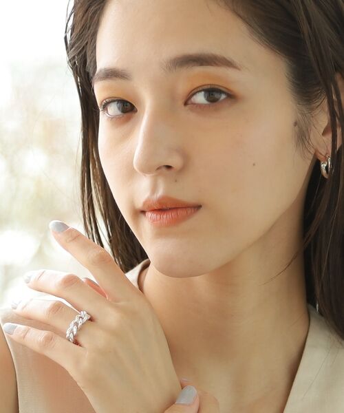 COCOSHNIK ONKITSCH / ココシュニックオンキッチュ リング | シルバー チェーンリング スパークルカットL | 詳細6