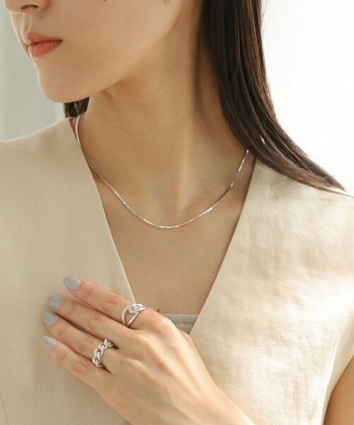 COCOSHNIK ONKITSCH / ココシュニックオンキッチュ リング | シルバー チェーンリング スパークルカットL | 詳細7