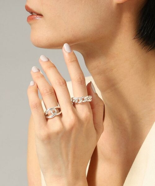 COCOSHNIK ONKITSCH / ココシュニックオンキッチュ リング | シルバー チェーンリング スパークルカットL | 詳細9