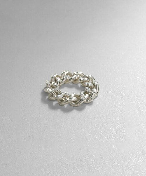 COCOSHNIK ONKITSCH / ココシュニックオンキッチュ リング | シルバー チェーンリング スパークルカットL（シルバー(600)）