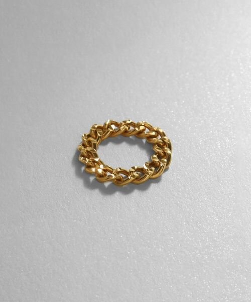 COCOSHNIK ONKITSCH / ココシュニックオンキッチュ リング | シルバー チェーンリング スパークルカットS GP | 詳細1