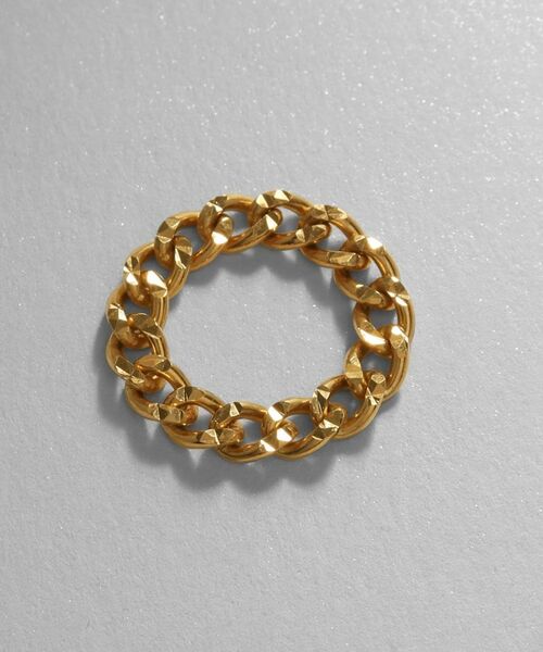 COCOSHNIK ONKITSCH / ココシュニックオンキッチュ リング | シルバー チェーンリング スパークルカットS GP | 詳細3