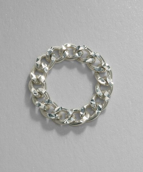 COCOSHNIK ONKITSCH / ココシュニックオンキッチュ リング | シルバー チェーンリング スパークルカットS | 詳細3