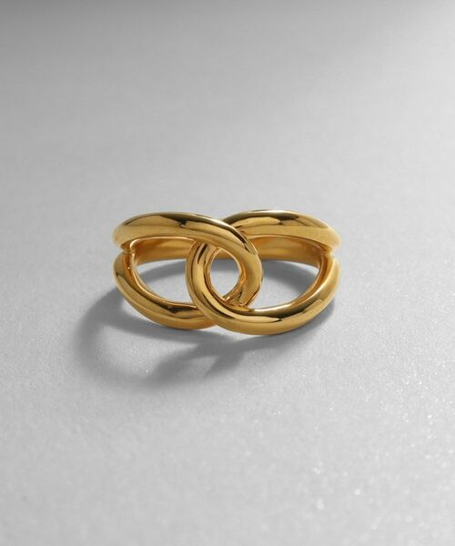 COCOSHNIK ONKITSCH / ココシュニックオンキッチュ リング | シルバー ラインリング オーバルノット GP | 詳細2