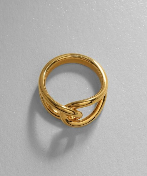 COCOSHNIK ONKITSCH / ココシュニックオンキッチュ リング | シルバー ラインリング オーバルノット GP | 詳細3