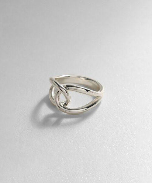 COCOSHNIK ONKITSCH / ココシュニックオンキッチュ リング | シルバー ラインリング オーバルノット | 詳細1