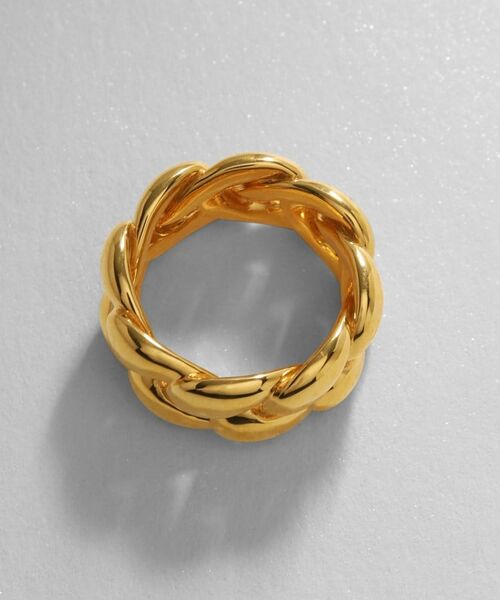 COCOSHNIK ONKITSCH / ココシュニックオンキッチュ リング | シルバー ニッティングモチーフ エタニティリングL GP | 詳細3