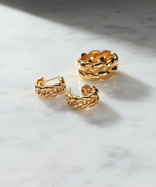 COCOSHNIK ONKITSCH / ココシュニックオンキッチュ リング | シルバー ニッティングモチーフ エタニティリングL GP | 詳細4