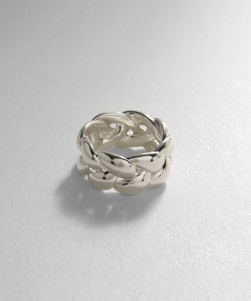 COCOSHNIK ONKITSCH / ココシュニックオンキッチュ リング | シルバー ニッティングモチーフ エタニティリングL | 詳細1
