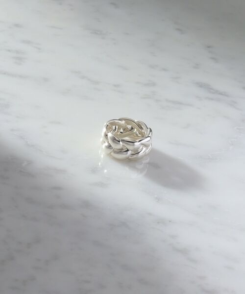 COCOSHNIK ONKITSCH / ココシュニックオンキッチュ リング | シルバー ニッティングモチーフ エタニティリングL | 詳細4