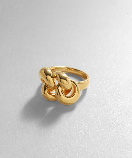 COCOSHNIK ONKITSCH / ココシュニックオンキッチュ リング | シルバー ニッティングモチーフ リング GP | 詳細1