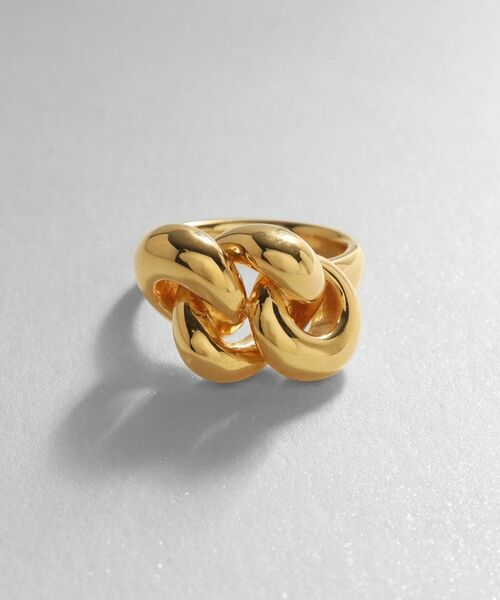 COCOSHNIK ONKITSCH / ココシュニックオンキッチュ リング | シルバー ニッティングモチーフ リング GP | 詳細2