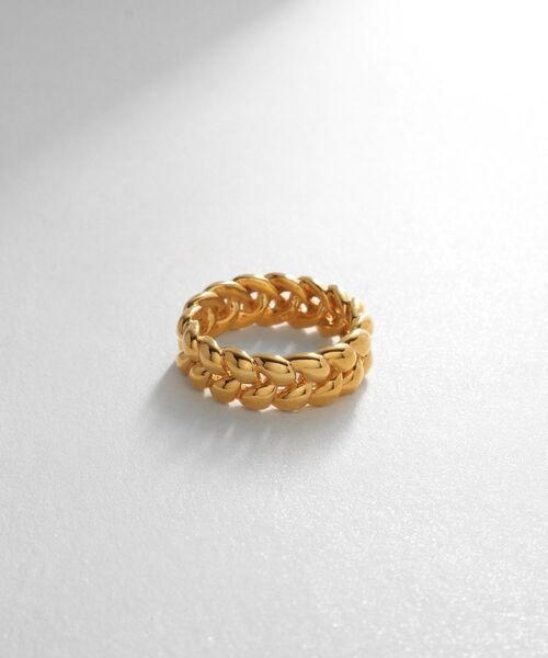 COCOSHNIK ONKITSCH / ココシュニックオンキッチュ リング | シルバー ニッティングモチーフ エタニティリングS GP | 詳細1