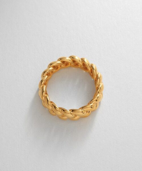 COCOSHNIK ONKITSCH / ココシュニックオンキッチュ リング | シルバー ニッティングモチーフ エタニティリングS GP | 詳細3