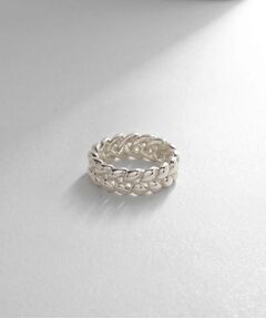 COCOSHNIK ONKITSCH / ココシュニックオンキッチュ リング | シルバー ニッティングモチーフ エタニティリングS