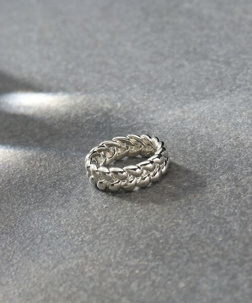 COCOSHNIK ONKITSCH / ココシュニックオンキッチュ リング | シルバー ニッティングモチーフ エタニティリングS | 詳細4