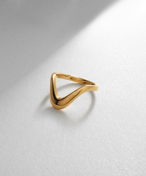 COCOSHNIK ONKITSCH / ココシュニックオンキッチュ リング | シルバー ニュアンスリング ドリップ GP（ゴールド(600)）