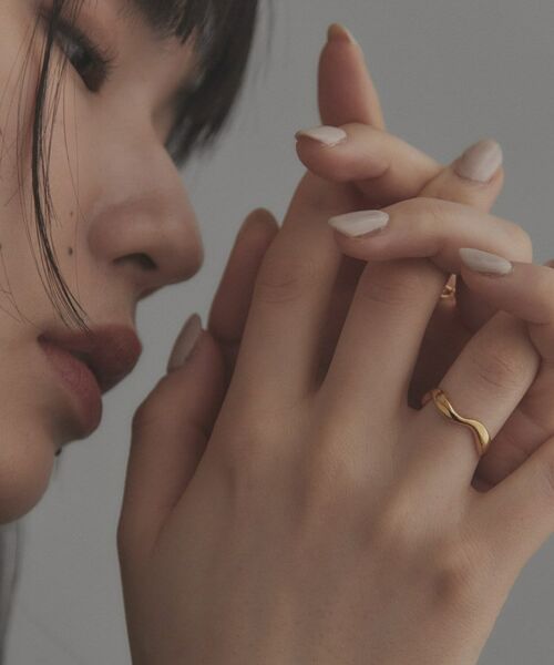 COCOSHNIK ONKITSCH / ココシュニックオンキッチュ リング | シルバー ニュアンスリング ウェーブ GP | 詳細6