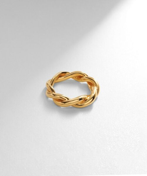 COCOSHNIK ONKITSCH / ココシュニックオンキッチュ リング | シルバー ラインリング ツイスト GP（ゴールド(600)）