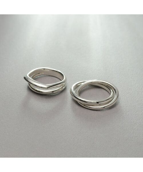 COCOSHNIK ONKITSCH / ココシュニックオンキッチュ リング | シルバー バンドリング ダブル | 詳細4