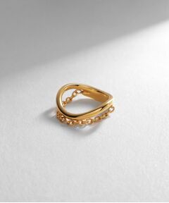 COCOSHNIK ONKITSCH / ココシュニックオンキッチュ リング | シルバー ドレープチェーン カーブリング GP