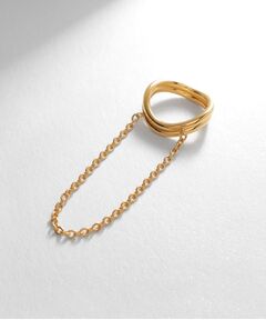 COCOSHNIK ONKITSCH / ココシュニックオンキッチュ リング | シルバー ドレープチェーン ダブルカーブリング GP