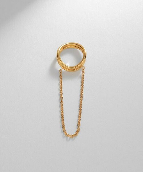 COCOSHNIK ONKITSCH / ココシュニックオンキッチュ リング | シルバー ドレープチェーン ダブルカーブリング GP | 詳細4