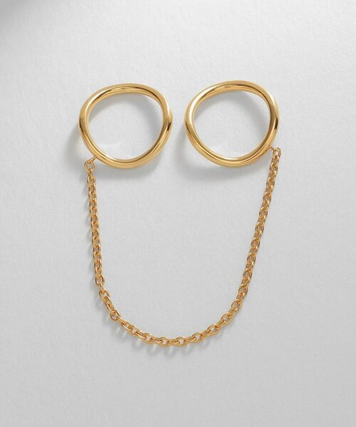 COCOSHNIK ONKITSCH / ココシュニックオンキッチュ リング | シルバー ドレープチェーン ダブルカーブリング GP | 詳細5