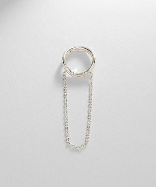 COCOSHNIK ONKITSCH / ココシュニックオンキッチュ リング | シルバー ドレープチェーン ダブルカーブリング | 詳細4