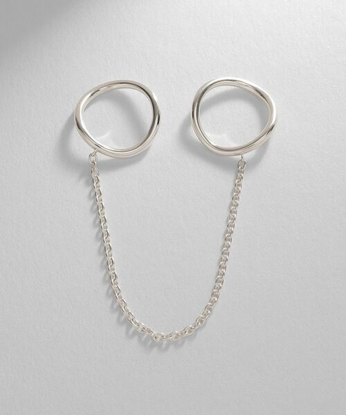 COCOSHNIK ONKITSCH / ココシュニックオンキッチュ リング | シルバー ドレープチェーン ダブルカーブリング | 詳細5