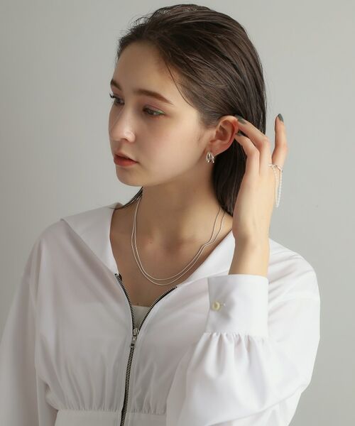 COCOSHNIK ONKITSCH / ココシュニックオンキッチュ リング | シルバー ドレープチェーン ダブルカーブリング | 詳細9