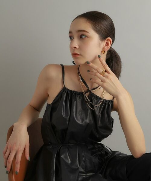 COCOSHNIK ONKITSCH / ココシュニックオンキッチュ リング | シルバー ドレープルーズ チェーンリング GP | 詳細10