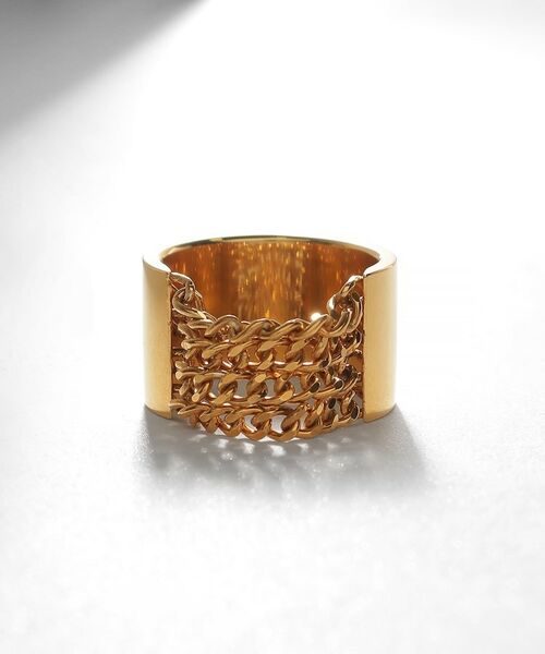 COCOSHNIK ONKITSCH / ココシュニックオンキッチュ リング | シルバー ドレープルーズ チェーンリング GP | 詳細2