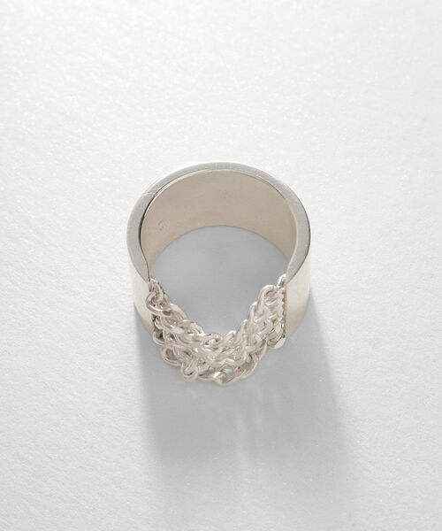 COCOSHNIK ONKITSCH / ココシュニックオンキッチュ リング | シルバー ドレープルーズ チェーンリング | 詳細3