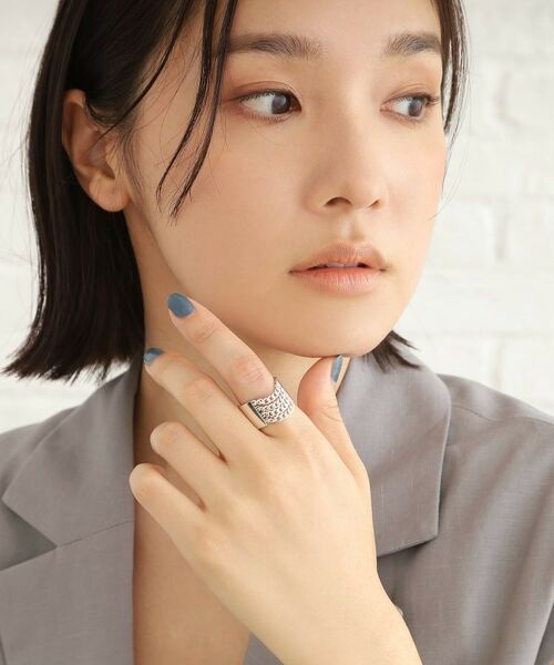 COCOSHNIK ONKITSCH / ココシュニックオンキッチュ リング | シルバー ドレープルーズ チェーンリング | 詳細6