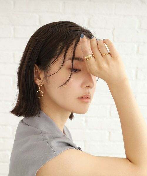 COCOSHNIK ONKITSCH / ココシュニックオンキッチュ リング | シルバー ラインリング ツイストストリング GP | 詳細10