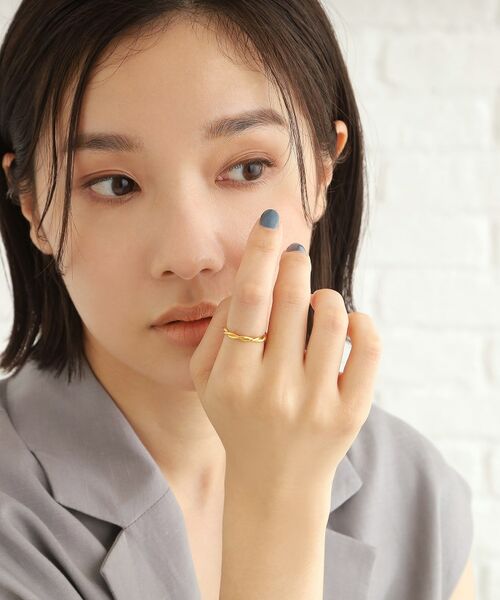 COCOSHNIK ONKITSCH / ココシュニックオンキッチュ リング | シルバー ラインリング ツイストストリング GP | 詳細13