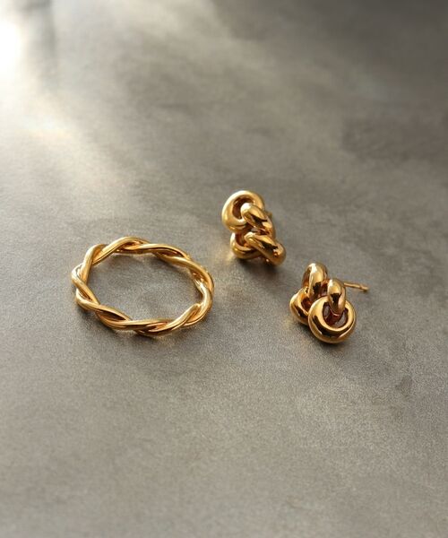 COCOSHNIK ONKITSCH / ココシュニックオンキッチュ リング | シルバー ラインリング ツイストストリング GP | 詳細5