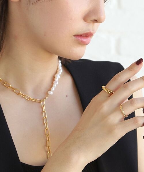 COCOSHNIK ONKITSCH / ココシュニックオンキッチュ リング | シルバー ラインリング ツイストストリング GP | 詳細7