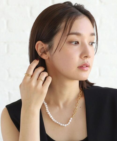 COCOSHNIK ONKITSCH / ココシュニックオンキッチュ リング | シルバー ラインリング ツイストストリング GP | 詳細8