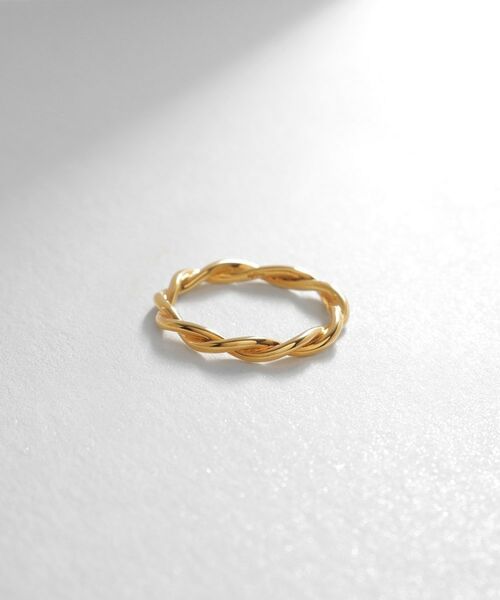 COCOSHNIK ONKITSCH / ココシュニックオンキッチュ リング | シルバー ラインリング ツイストストリング GP(ゴールド(600))