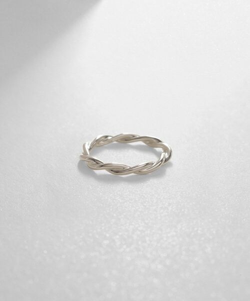 COCOSHNIK ONKITSCH / ココシュニックオンキッチュ リング | シルバー ラインリング ツイストストリング（シルバー(600)）