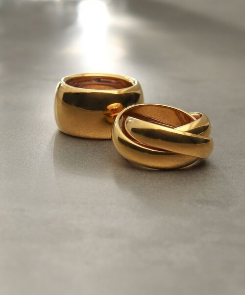 COCOSHNIK ONKITSCH / ココシュニックオンキッチュ リング | シルバー ボリュームリング ドームトリプル リング GP | 詳細4