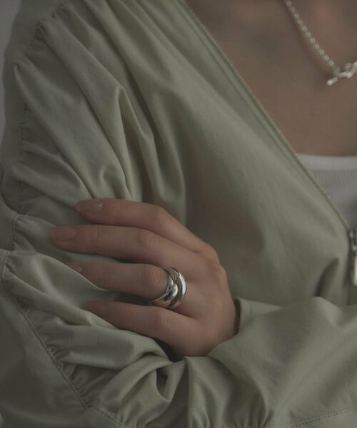 COCOSHNIK ONKITSCH / ココシュニックオンキッチュ リング | シルバー ボリュームリング ドームトリプル リング | 詳細7