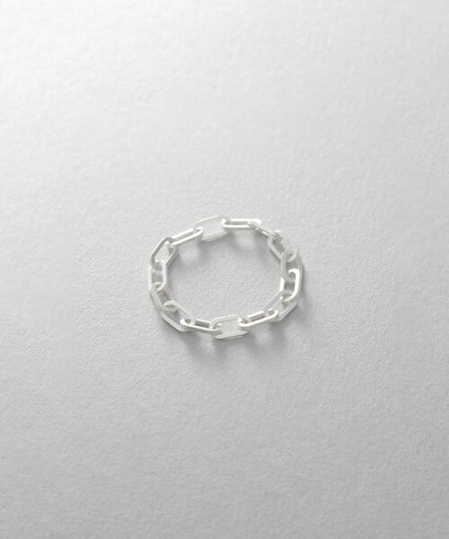 COCOSHNIK ONKITSCH / ココシュニックオンキッチュ リング | シルバー チェーンリング フラットケーブル | 詳細1