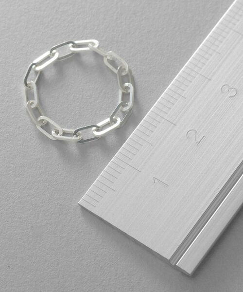 COCOSHNIK ONKITSCH / ココシュニックオンキッチュ リング | シルバー チェーンリング フラットケーブル | 詳細4