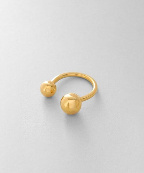 COCOSHNIK ONKITSCH / ココシュニックオンキッチュ リング | シルバー ボールオープンリング GP（ゴールド(600)）