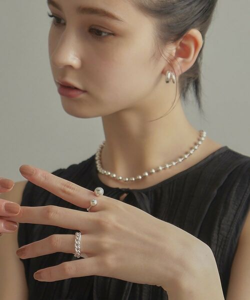 COCOSHNIK ONKITSCH / ココシュニックオンキッチュ リング | シルバー ボールオープンリング | 詳細8